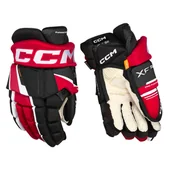 Hokej - Rękawice hokejowe CCM Tacks XF PRO Black/Red/White Senior 14 cali - miniaturka - grafika 1