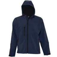 Kurtki i kamizelki sportowe męskie - Męska Kurtka Soft Shell Replay Z Kapturem - miniaturka - grafika 1