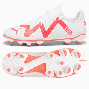 Buty Puma Future Play FG/AG Jr 107388-01 biały 28 - Piłka nożna - miniaturka - grafika 1