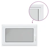 Tablice i flipcharty - vidaXL Okno piwniczne RISOR 100x70 cm uchylno-rozwierne DIN lewe białe - miniaturka - grafika 1