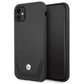 Etui i futerały do telefonów - BMW Etui BMHCN61RSWPK iPhone 11 6,1" czarny/black hardcase Leather Perforate - miniaturka - grafika 1