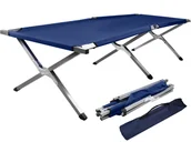 Meble turystyczne - Malatec Łóżko polowe - kanadyjka granatowe - miniaturka - grafika 1