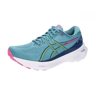 ASICS Damskie tenisówki żelowo-kajakowe 30, szary niebieski/limonkowy, 37 EU, Szary Niebieski Limonka Zielony, 37 EU - Trampki damskie - miniaturka - grafika 1