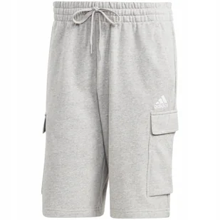 Spodenki męskie adidas Essentials French Terry Cargo szare HA4340 S - Spodenki męskie - miniaturka - grafika 1