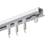 Karnisze - Szyna sufitowa DECASTYL MS Zero z agrafkami pojedyncza 500 cm Biały - miniaturka - grafika 1