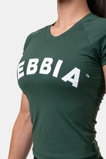 Koszulki sportowe damskie - NEBBIA Koszulka damska Classic Hero Green L - grafika 1