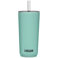 Kubki termiczne - Kubek termiczny ze słomką Camelbak Straw Tumbler Vacuum Insulated 600ml coastal turkusowy - miniaturka - grafika 1