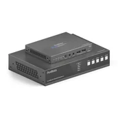 Inne akcesoria audio-wideo - Purelink PT-PSW-52KVM przełącznik KVM USB-C 18 Gb/s z Dante i Multiview, 4K (60 Hz 4:4:4) przez USBC / HDMI+USB, w tym Multiview i Dante - miniaturka - grafika 1
