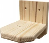 Legowiska dla kotów - PÓŁKA ŚCIENNA DLA KOTA STOPIEŃ SCHODEK DREWNIANA - miniaturka - grafika 1