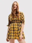 Sukienki - Desigual Sukienka koszulowa Verona 22WWVW69 Żółty Regular Fit - miniaturka - grafika 1