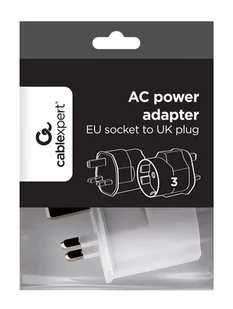 GEMBIRD ADAPTER AC - UK DO EU SCHUKO 13A - Złącza, przejściówki, adaptery - miniaturka - grafika 3