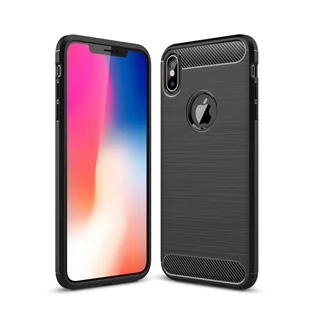 Apple iPhone Etui na telefon komórkowy Etui TPU Etui ochronne Etui na telefon komórkowy Zderzak Carbon Optic, Kolor: Czarny, Wybierz model: Apple iPhone 11 Pro - Etui i futerały do telefonów - miniaturka - grafika 1