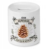 Skarbonki - Skarbonka na Urodziny 65 65te 65-te na Prezent z Nadrukiem ze Zdjęciem + Opakowanie na prezent (wzór 03) - miniaturka - grafika 1