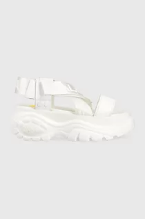 Sandały damskie - Buffalo sandały Classic Snd damskie kolor biały na platformie 1533301 - grafika 1