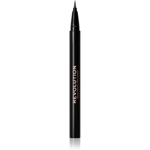 Makeup Revolution Hair Stroke Brow Pen tusz do brwi w pisaku odcień Medium Brown 0,5 ml - Akcesoria i kosmetyki do stylizacji brwi - miniaturka - grafika 1