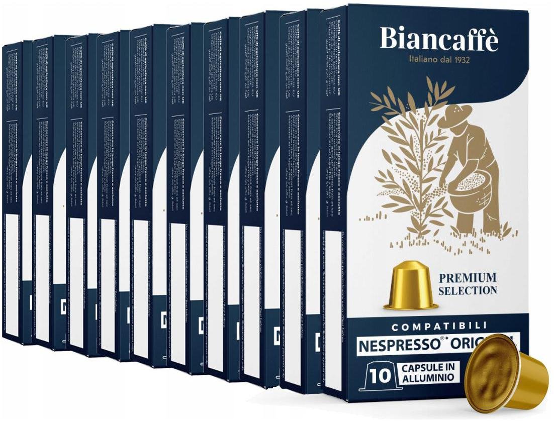 Kapsułki Biancaffe kawa do Nespresso 100 sztuk 100% Arabica