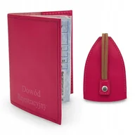 Etui na klucze - Prezent dla Kobiet - Zestaw Etui na Klucze+Etui na Dowód-Skóra Naturalna - miniaturka - grafika 1