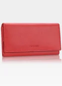 Portfele - Portfel Damski Skórzany Duży RFID Na Karty PUCCINI Czerwony G002 3 - miniaturka - grafika 1