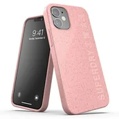 Etui i futerały do telefonów - SuperDry Snap iPhone 12 mini Compostable Case różowy/pink 42620 - miniaturka - grafika 1
