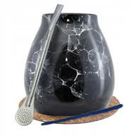 Yerba Mate - Zestaw Yerba Mate Matero Tykwa Marmol Bombilla - miniaturka - grafika 1