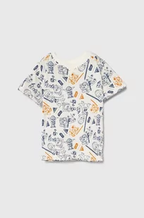 adidas t-shirt bawełniany dziecięcy x Star Wars kolor biały wzorzysty - Koszulki dla chłopców - miniaturka - grafika 1