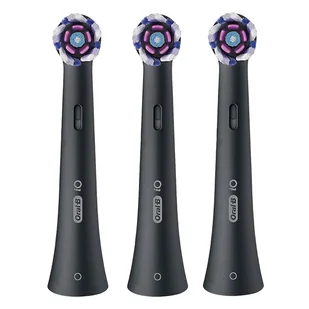 3x Końcówka do szczoteczki elektrycznej Oral-B iO Radiant White Czarne - Końcówki do szczoteczek elektrycznych - miniaturka - grafika 1