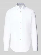 Koszule męskie - Koszula biznesowa o kroju slim fit z kołnierzykiem typu kent - miniaturka - grafika 1