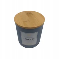 Pojemniki kuchenne - Pojemnik Ceramiczny Na Żywność, Przyprawy Z Pokrywką 10X11 500Ml, Popielaty - miniaturka - grafika 1