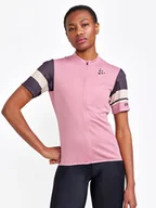 Koszulki sportowe damskie - Craft Koszulka kolarska "Core Endur" w kolorze jasnoróżowym - miniaturka - grafika 1