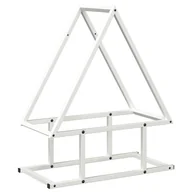 Wózki magazynowe - vidaXL Stojak na drewno opałowe, biały, 50x25x60 cm - miniaturka - grafika 1
