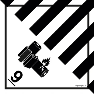 MB018 RÓŻNE MATERIAŁY I PRZEDMIOTY NIEBEZPIECZNE, FN - FOLIA SAMOPRZYLEPNA; (400X400MM) - Systemy ekspozycyjne i znaki informacyjne - miniaturka - grafika 1