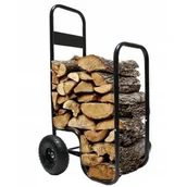 Akcesoria kominkowe - Wózek na drewno opałowe, 52 x 57 x 107/73 cm - miniaturka - grafika 1