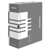 Pudła i kartony archiwizacyjne - Pudło archiwizacyjne DONAU 120 mm szare /7662301FSC-13/ - miniaturka - grafika 1