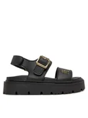 Buty dla dziewczynek - Tommy Hilfiger Sandały T3A2-33785-0326 M Czarny - miniaturka - grafika 1