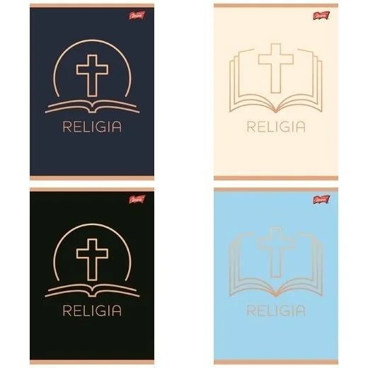 Zeszyt A5 kratka Religia cieniowany 32 kartki 15 sztuk UNIPAP