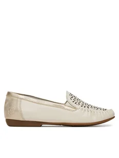 Rieker Mokasyny L6350-60 Beżowy - Mokasyny damskie - miniaturka - grafika 1