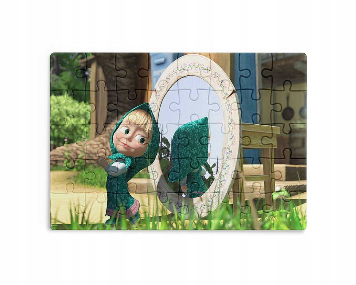 Puzzle 30/70/96/110 Elementów Sublimacja Masza i Niedźwiedż Różne Wzory