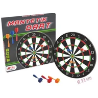 Zabawki i gry sportowe - Magnetyczny dart - tarcza 33 cm + 3 lotki - miniaturka - grafika 1