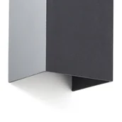 Lampy ogrodowe - Brilliant Kinkiet zewnętrzny LED Hilly, wysokość 13,6 cm, ciemnoszary, metalowy - miniaturka - grafika 1