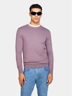 Swetry męskie - Sisley Sweter 10F2S1C78 Fioletowy Slim Fit - miniaturka - grafika 1
