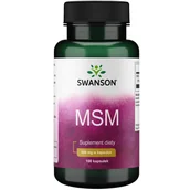 Witaminy i minerały - SWANSON MSM 500mg 100 kapsułek 1143371 - miniaturka - grafika 1