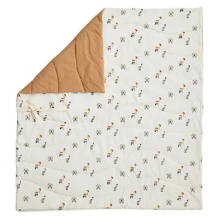 Nuuroo mata do zabawy 120x120 cm dwustronna BIO bawełna CIRCUS Creme - Maty piankowe - miniaturka - grafika 1