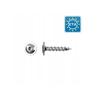 Wkręty - Wkręty konstrukcyjne, do drewna TALERZOWE 8x40 mm, STAL NIERDZEWNA A2 50szt - miniaturka - grafika 1