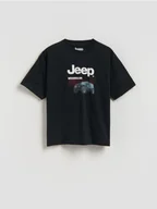 Koszulki dla chłopców - Reserved - T-shirt Jeep - czarny - miniaturka - grafika 1