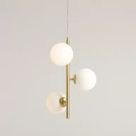 Lampy sufitowe - Fin S lampa wisząca 3-punktowa mosiądz 1120E40_S - miniaturka - grafika 1