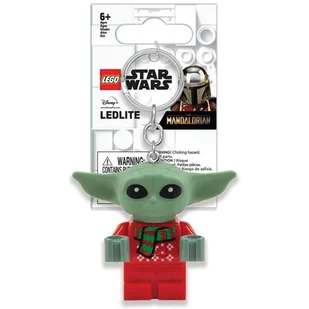 LEGO Star Wars KE208 Brelok do kluczy z latarką świąteczny Grogu - Breloczki dla dzieci - miniaturka - grafika 1