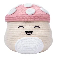Pojemniki na zabawki - Beżowy tekstylny dziecięcy kosz na zabawki ø 23x22 cm Fizz Malcolm – SQUISHMALLOWS - miniaturka - grafika 1