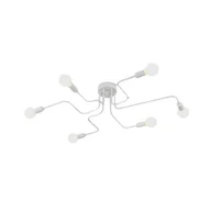 Lampy sufitowe - Lampa wisząca zwis żyrandol lampa na sufit biała LED E27 - miniaturka - grafika 1