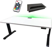 Biurka gamingowe - BIURKO ELEKTRYCZNE 120x60 REGULOWANE NOGI STABILNE KOMPUTEROWE - miniaturka - grafika 1