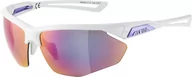 Okulary sportowe - Alpina Alpina Nylos HR Okulary rowerowe, white purple/purple mirror  2021 Okulary sportowe 8635312 - miniaturka - grafika 1